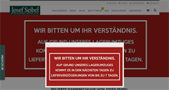 Desktop Screenshot of josefseibelshop.de